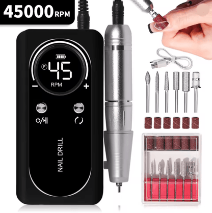 ProNail 45000RPM Electric Nail Drill Machine Rechargeable and Portable