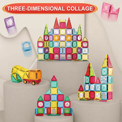 MagnaBuild Magnetic Tiles Building Set for Kids