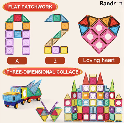 MagnaBuild Magnetic Tiles Building Set for Kids
