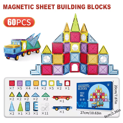 MagnaBuild Magnetic Tiles Building Set for Kids