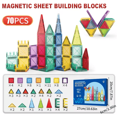 MagnaBuild Magnetic Tiles Building Set for Kids