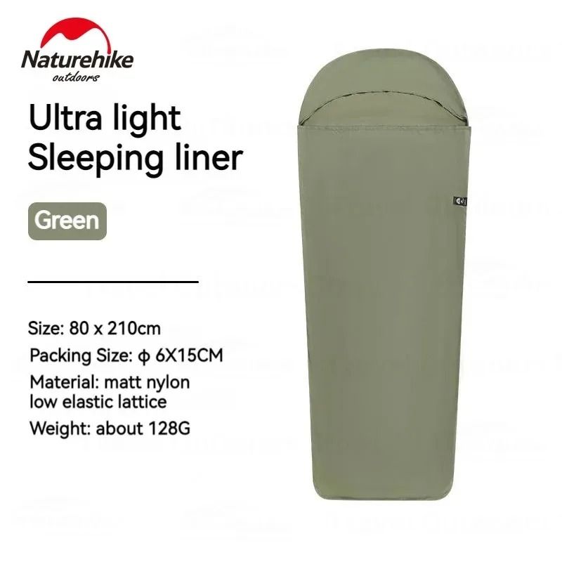 Outdoor Sleeping Bag Liner Lightweight Camping Travel Sleeping Bag Cover with Storage Bag