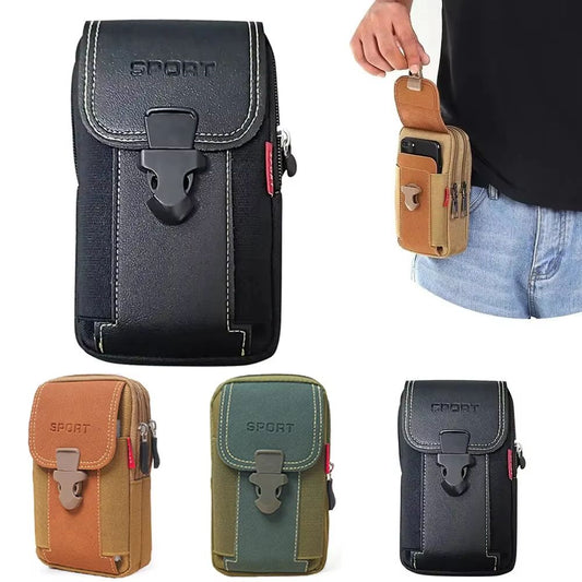 TactiGear Men's Tactical Molle Phone Holster Belt Pouch (Waist Bag & Card Holder)