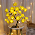 24leds yellow rose