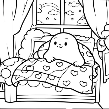 Halloween Coloring Book for Adults, Relaxation Doodles with Adorable Creepy Creatures, Educational Fun for Teens