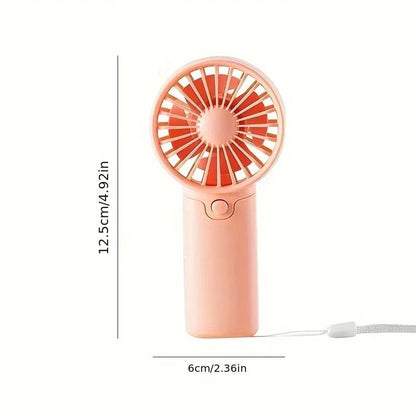 Cute Mini Handheld Fan – Lightweight Portable Electric Pocket Fan for Students and Outdoor Cooling