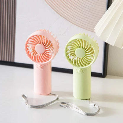 Cute Mini Handheld Fan – Lightweight Portable Electric Pocket Fan for Students and Outdoor Cooling