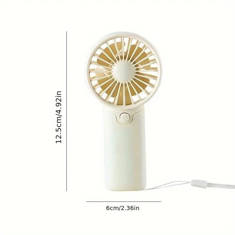 Cute Mini Handheld Fan – Lightweight Portable Electric Pocket Fan for Students and Outdoor Cooling