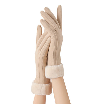 Womens Thermal Lined Cycling Gloves, Winter Warmth Riding Gloves, Touchscreen Cold Weather Bike Gloves