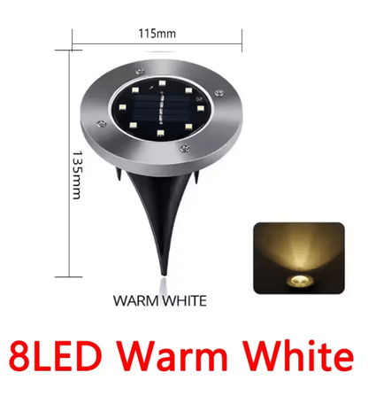 SolarGlow Outdoor Disk Lights Set