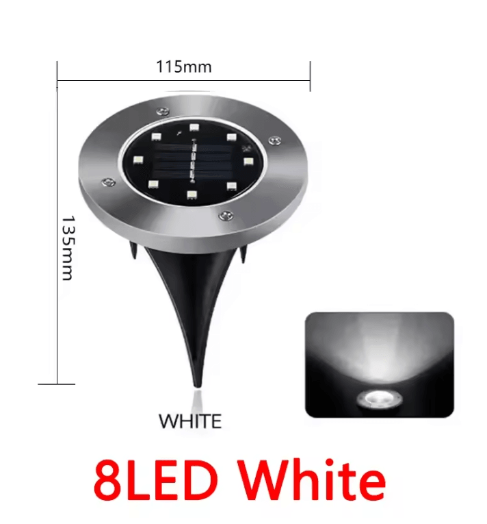 SolarGlow Outdoor Disk Lights Set