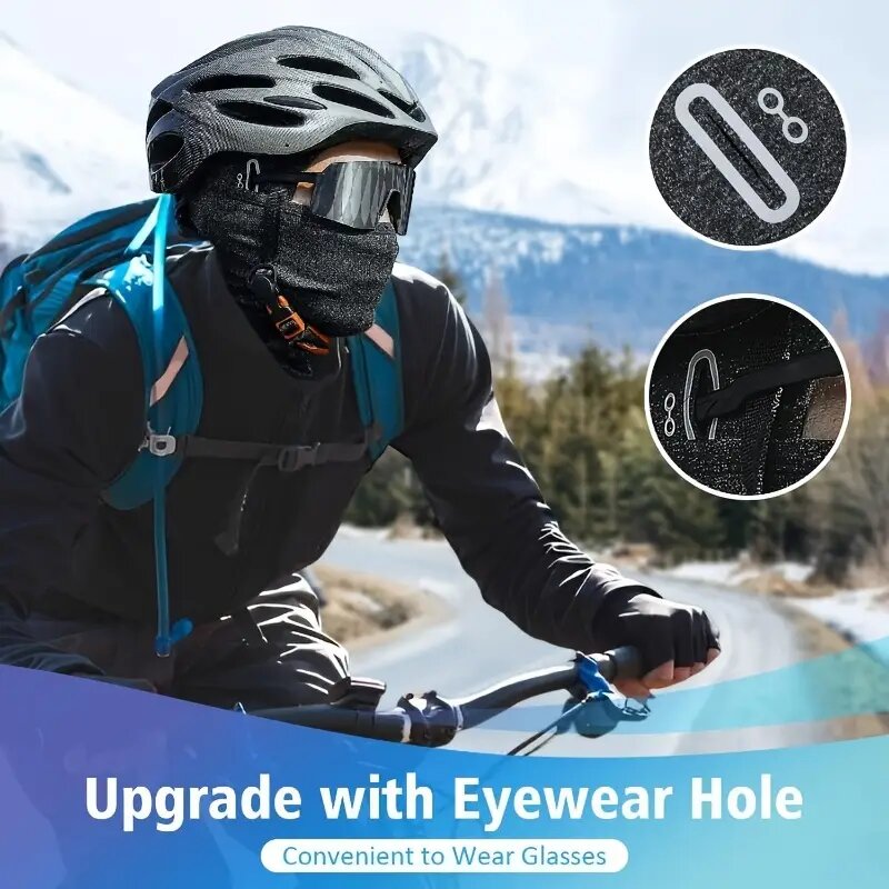 Thermal Winter Balaclava, Warm Fleece Face Mask for Cycling, Motorcycle, Skiing, and Outdoor Sports