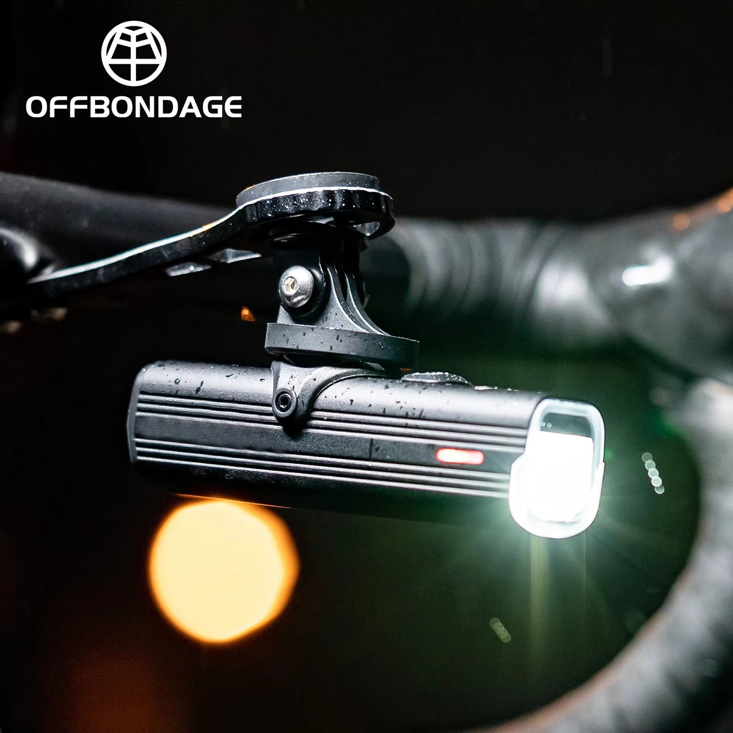 Bicycle Light, USB Charging Waterproof Bike Front Lamp, Cycling Flashlight for Road and MTB