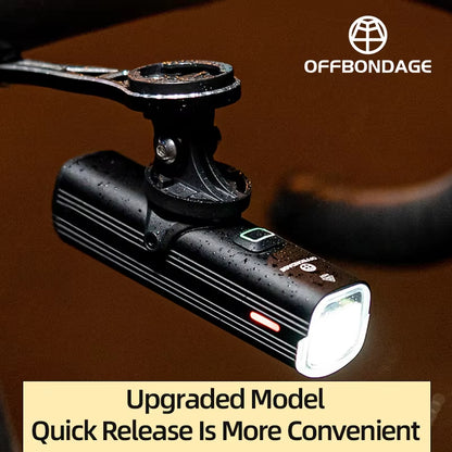 Bicycle Light, USB Charging Waterproof Bike Front Lamp, Cycling Flashlight for Road and MTB