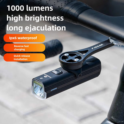 Bicycle Light, USB Charging Waterproof Bike Front Lamp, Cycling Flashlight for Road and MTB