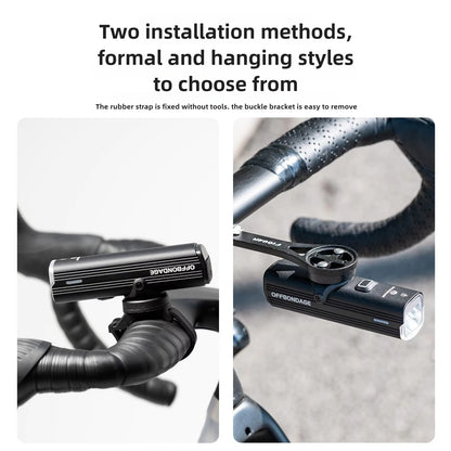 Bicycle Light, USB Charging Waterproof Bike Front Lamp, Cycling Flashlight for Road and MTB