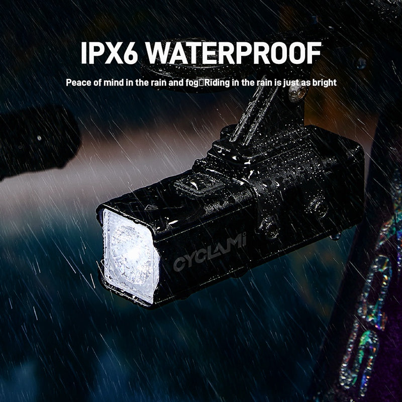 Type C Rechargeable LED Bike Light, Waterproof Front Lamp, Bicycle Headlight, Essential Bike Accessories