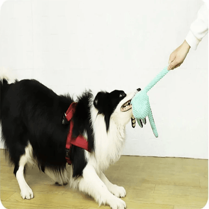 SnugglePup Plush Octopus Interactive Dog Toy with Squeaker Sound
