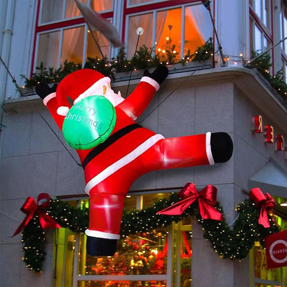 LED Home Supplies, Christmas Series Holiday Inflatable, Santa Claus Model Climb, Ornament Gift, Yard Lawn Decor