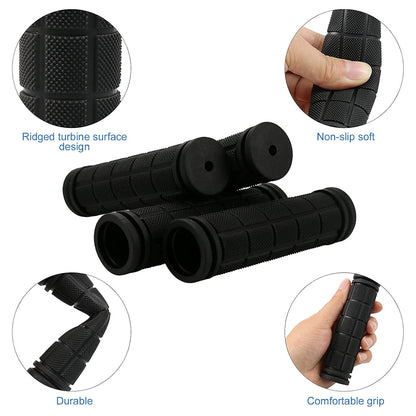 Soft Rubber Handlebar Grip, Anti Slip Bicycle Grip Cover, Kids Mountain Bike Handle Grip Accessories