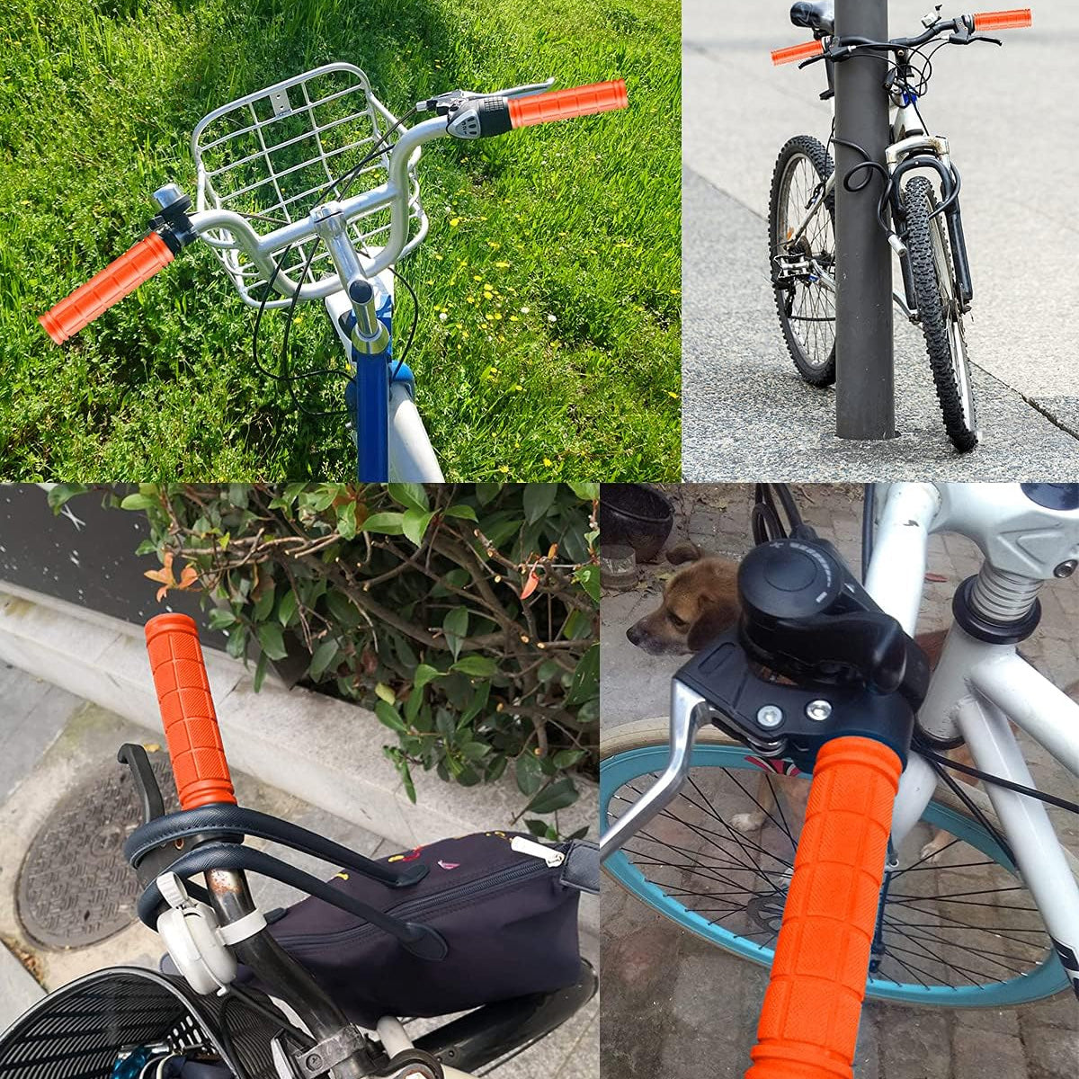 Soft Rubber Handlebar Grip, Anti Slip Bicycle Grip Cover, Kids Mountain Bike Handle Grip Accessories
