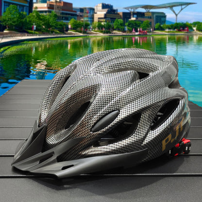 Lightweight Hollow Bicycle Helmet, Safety Head Protection, Comfortable Lining for Men and Women Riders