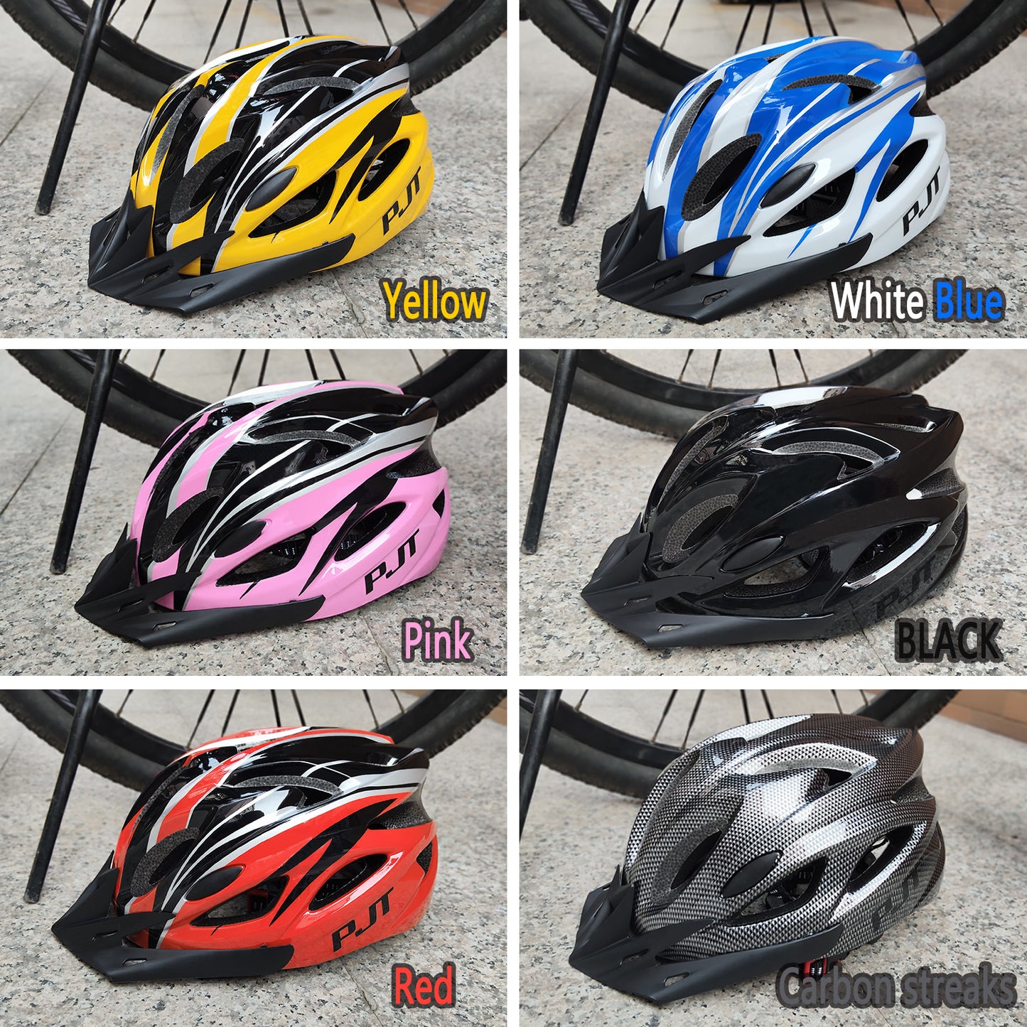 Lightweight Hollow Bicycle Helmet, Safety Head Protection, Comfortable Lining for Men and Women Riders