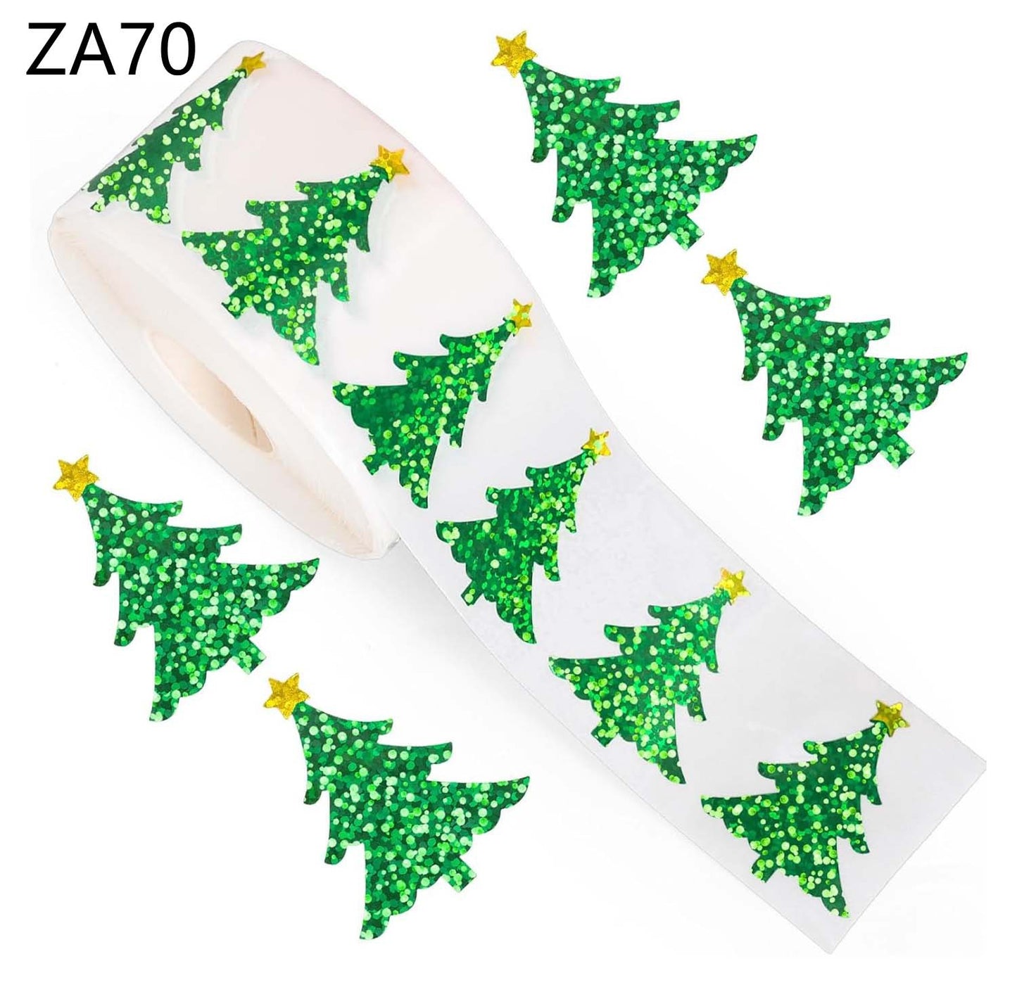 Christmas Tree Sticker Reel, Children's Toy Stickers, Waterproof Packaging Sticker Labels, Christmas Decorations