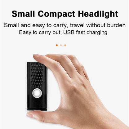 LED Rechargeable Bicycle Headlight, Front Rear Bike Light Set, Red Warning Tail Light for MTB and Night Cycling