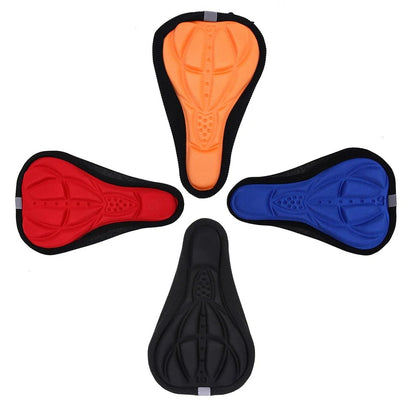 3D Soft Cycling Seat Cover, Bicycle Saddle Cushion, Thickened Sponge Pad, Mountain Bike Breathable Outdoor Accessory