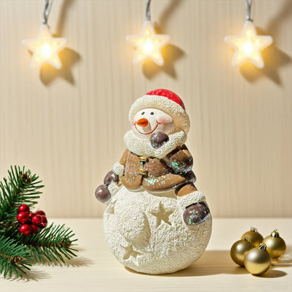 Small Christmas Scene Decoration, Christmas Cute Snowman Tabletop Decoration, Ins-Style Christmas Ornament