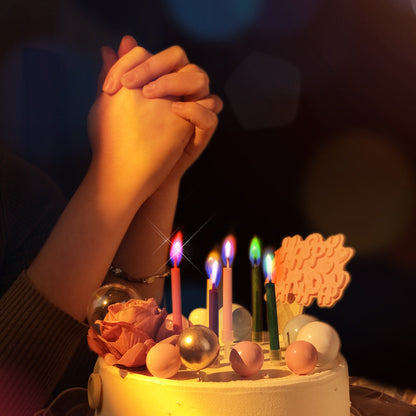 Creative Colorful Flame Candles, Birthday Candles, Party Festival Atmosphere Props