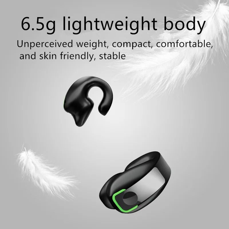 Bluetooth Earphone Clip On Mono Bone Conduction GD28 Wireless Headset
