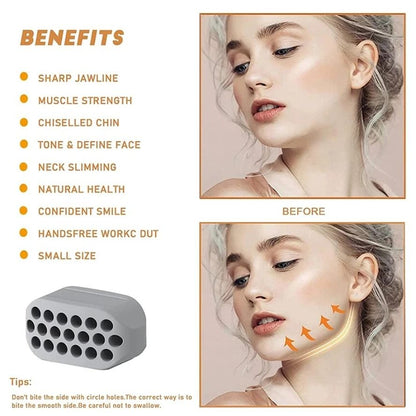 Silicone Jaw Exerciser Facial Toner Jawline Fitness Ball