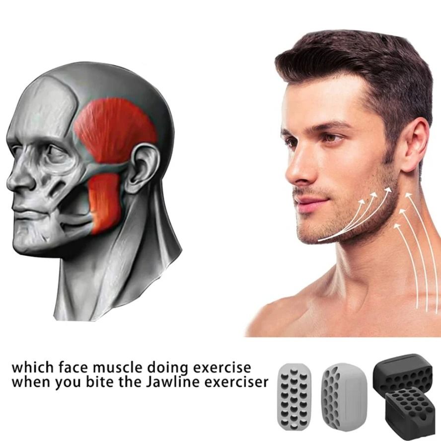 Silicone Jaw Exerciser Facial Toner Jawline Fitness Ball