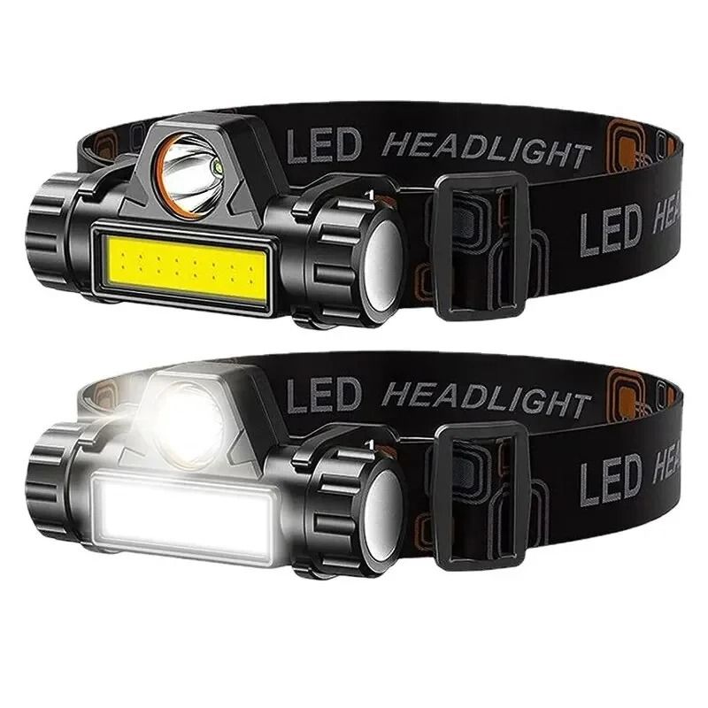 Rechargeable COB LED USB Headlamp Magnetic Waterproof Head Torch for Outdoor Use