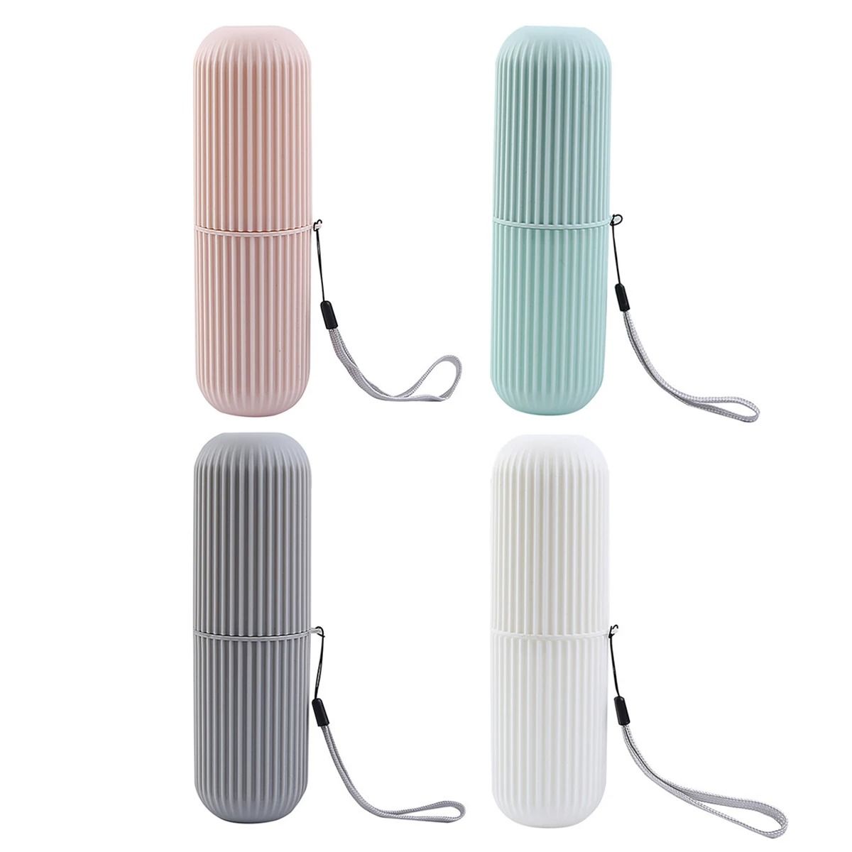 Portable Toothbrush and Toothpaste Holder Case