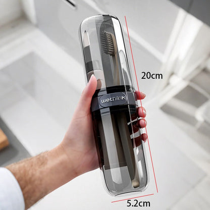 Portable Toothbrush and Toothpaste Holder Case