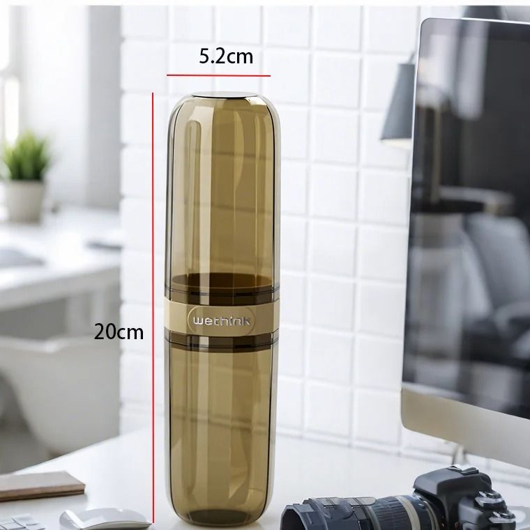 Portable Toothbrush and Toothpaste Holder Case