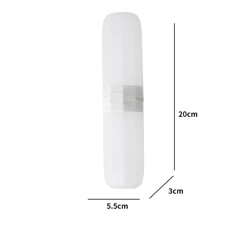 Portable Toothbrush and Toothpaste Holder Case