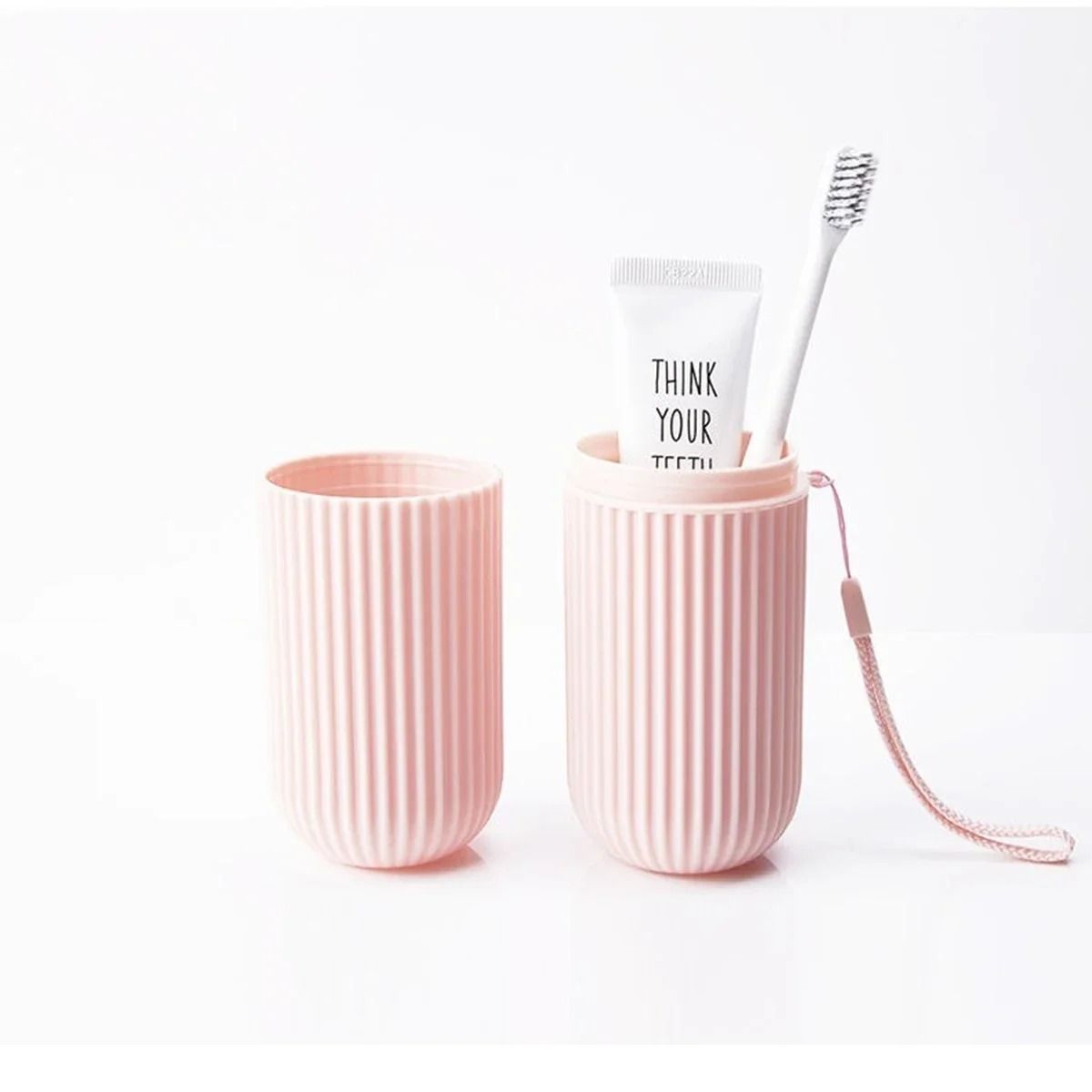 Portable Toothbrush and Toothpaste Holder Case
