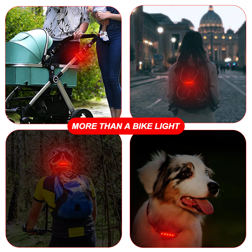 USB Rechargeable Rear Bike Light, Ultra Bright Bicycle Taillight for Cycling Safety, Easy to Install