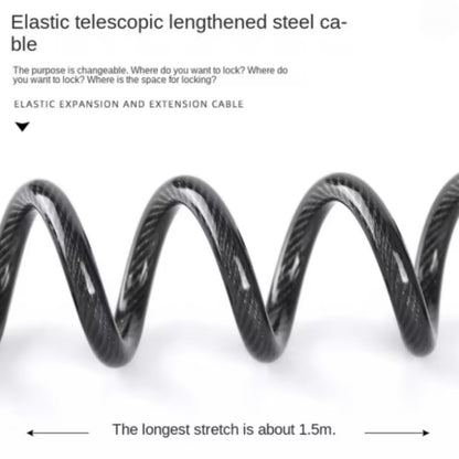 Steel Cable Bicycle Lock, Combination Number Chain, Digit Security Password, Anti Theft Bike Accessory