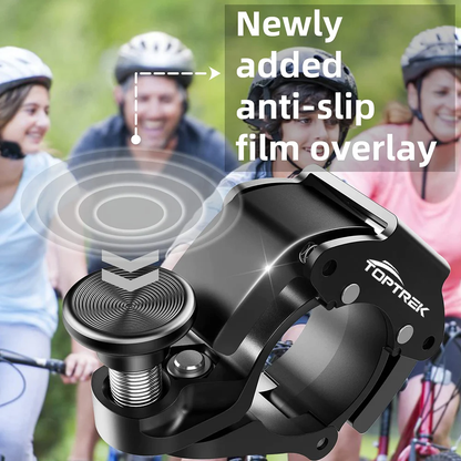 Stainless Cycling Bell, Toptrek Bike Handlebar Horn, Clear Sound Bicycle Safety Accessory