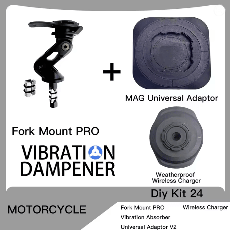 RiderMount PRO Fork Stem Phone Holder for Motorcycles