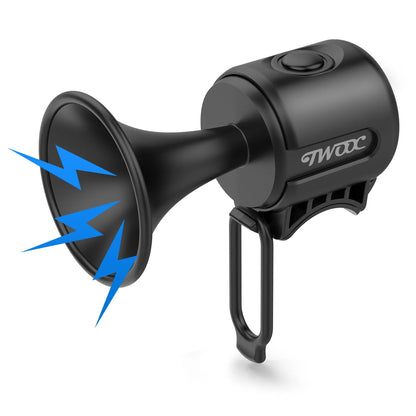 Waterproof Bicycle Horn, Loud Electronic Bell, Battery, Road and Mountain Bike Alarm