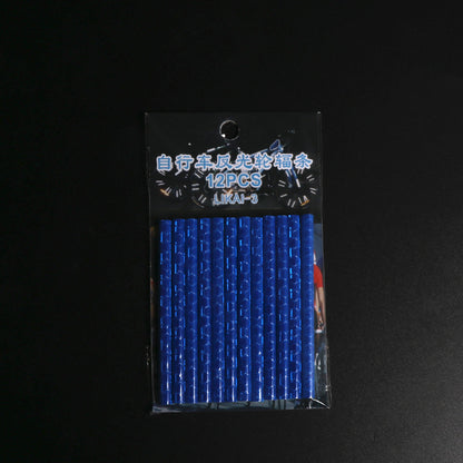 Bicycle Wheel Reflective Stickers, Bag Spoke Tube Strips, DIY Cycling Reflector, Safety Warning Light Kit