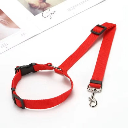 Adjustable Pet Car Seat Belt Leash for Dogs and Cats.