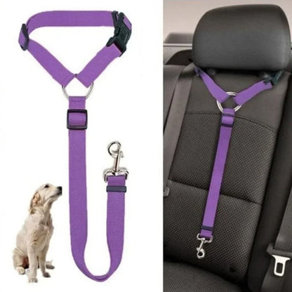 Adjustable Pet Car Seat Belt Leash for Dogs and Cats.