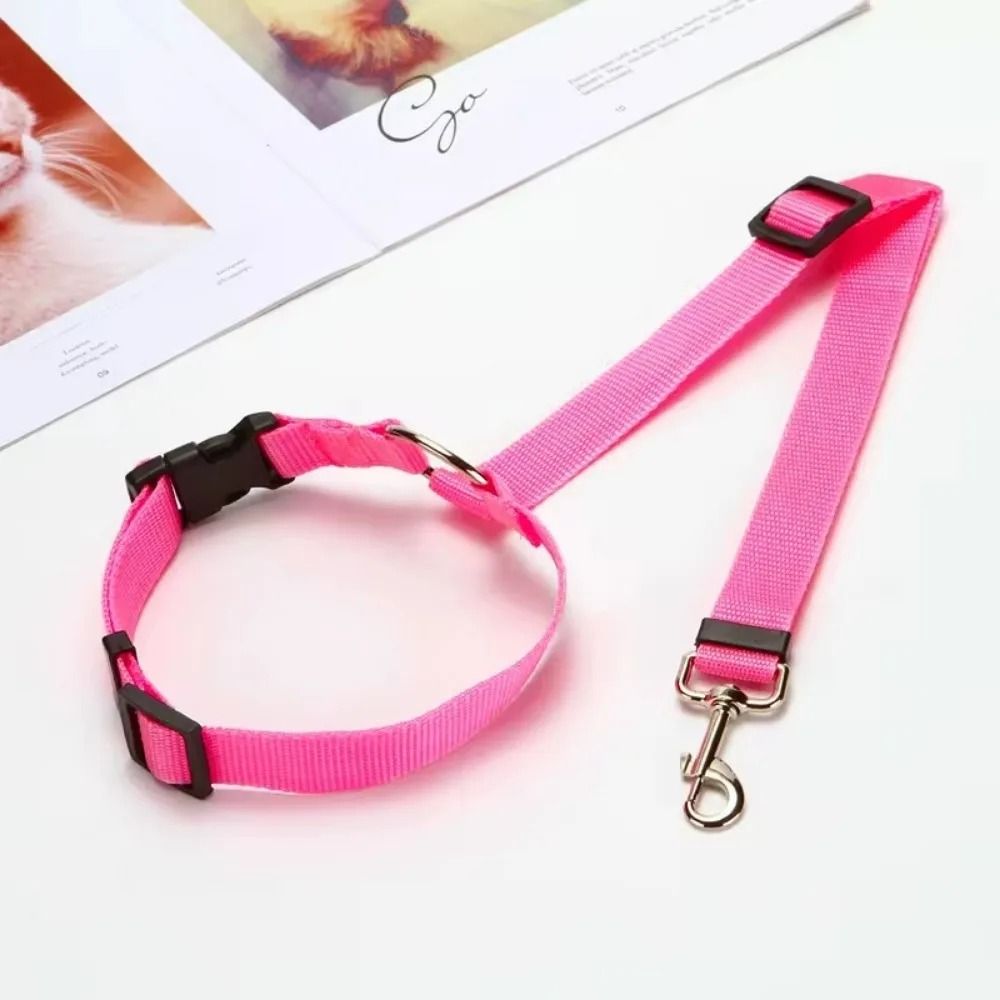Adjustable Pet Car Seat Belt Leash for Dogs and Cats.